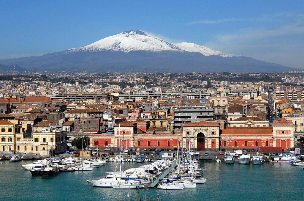 Ville de Catane et Etna